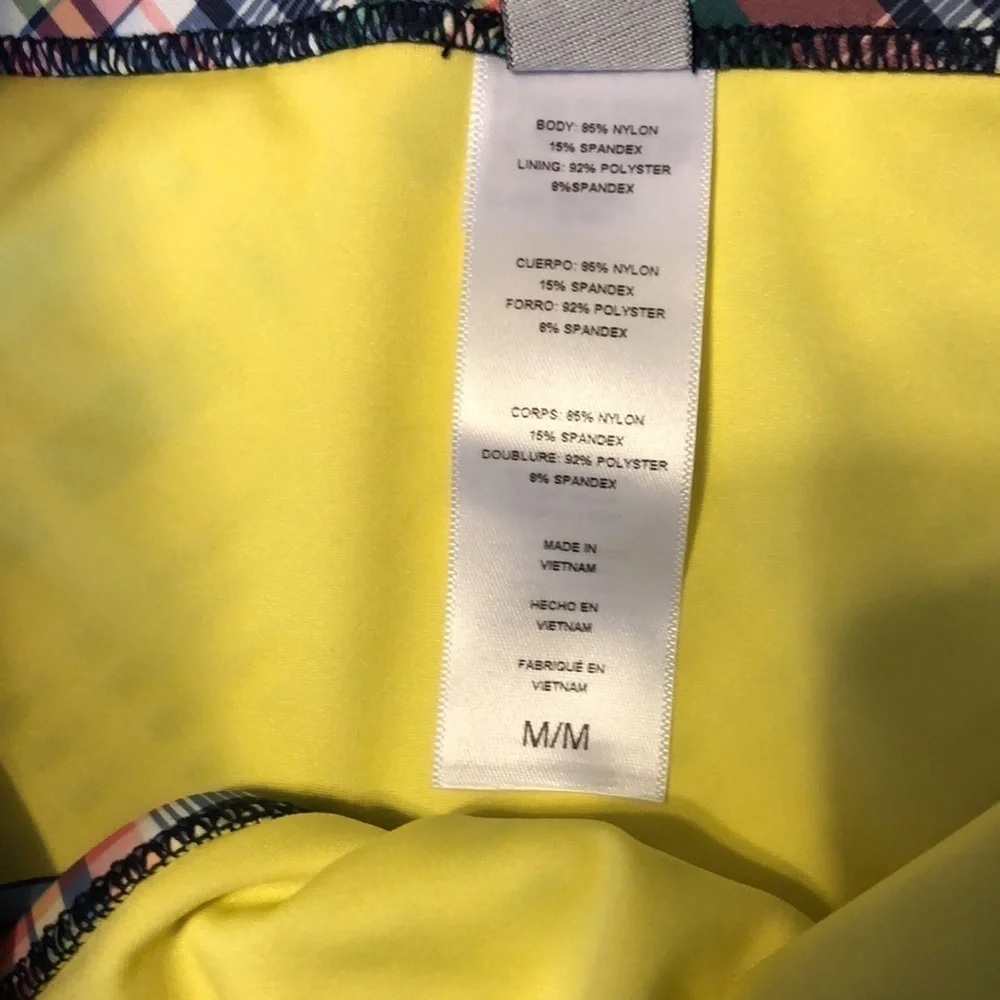 Sperry Bikini Bottom Plaid NEW M - Picture 6 of 6